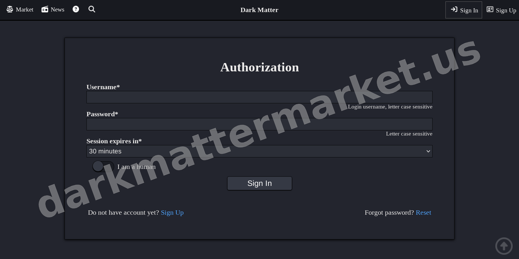 User Login Interface